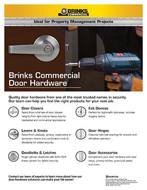 Brinks Commercial Door Hardware catalog
