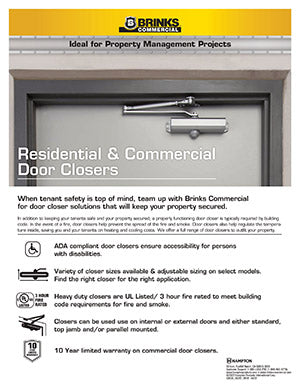 Residential & Commercial Door Closers catalog
